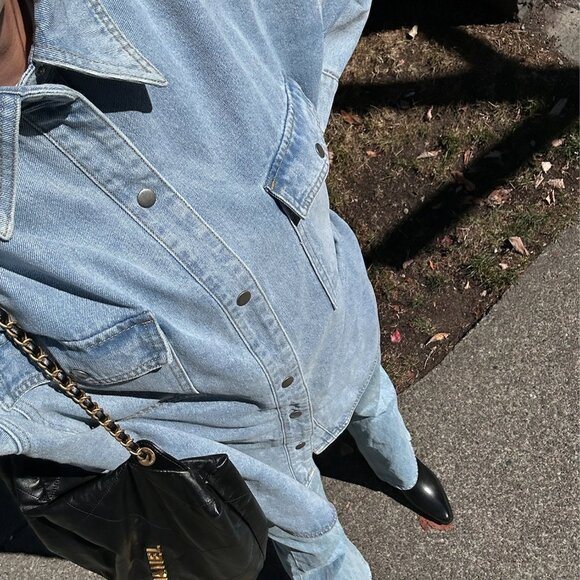 Brunette the Label Shania Denim Jacket Size S/M - Picture 1 of 7